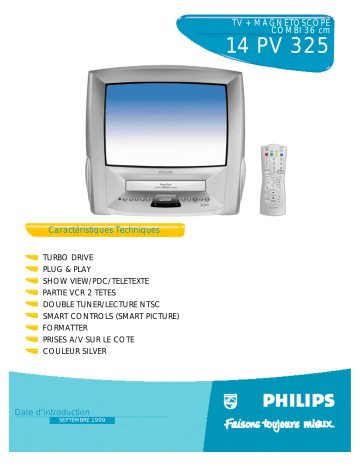 Philips 14PV325 Manuel du propriétaire | Fixfr