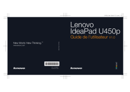 Lenovo IDEAPAD U450P Manuel utilisateur