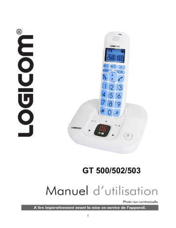 GT 502 | Logicom GT 500 Manuel du propriétaire | Fixfr