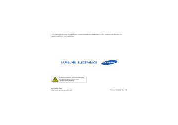 Samsung SGH-L870 Manuel du propriétaire | Fixfr