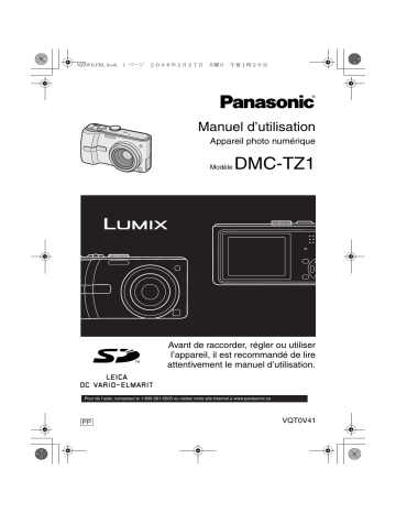 Panasonic Lumix DMC-TZ1 Manuel du propriétaire | Fixfr