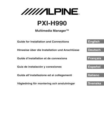 Alpine PXI-H990 Manuel du propriétaire | Fixfr