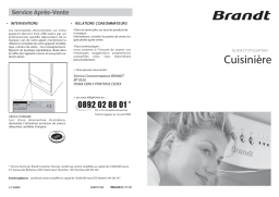 Brandt KV940 Manuel utilisateur