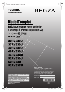 Toshiba 32RV530U Manuel du propriétaire