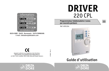 DELTA DORE DRIVER 220 CPL Manuel du propriétaire | Fixfr