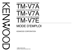 Kenwood TM-V7E Manuel du propriétaire