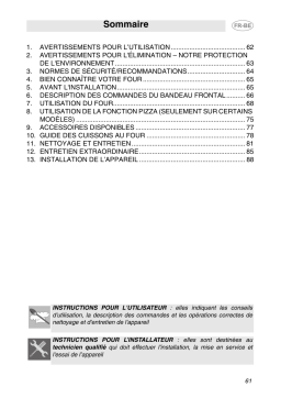 Smeg SC106NE Manuel du propriétaire