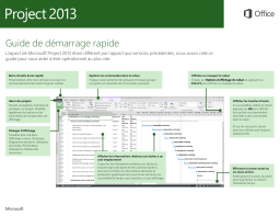 Microsoft PROJECT 2010 STANDARD Manuel du propriétaire