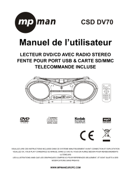 MPMan CSD DV70 Manuel du propriétaire