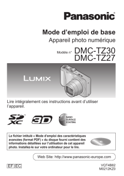 Panasonic DMC-TZ27 Manuel du propriétaire