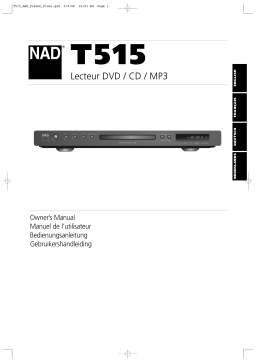 NAD T515 Manuel du propriétaire