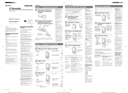 Sony ICD-P110 Manuel du propriétaire