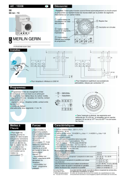 MERLIN GERIN IH 60MM 1C Manuel utilisateur