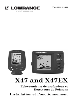 Lowrance X47EX Manuel utilisateur