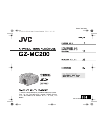 JVC GZ-MC200E Manuel du propriétaire | Fixfr