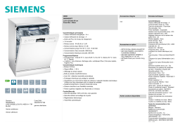 Siemens SN778D06TE Manuel du propriétaire