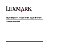 Lexmark X1270 Manuel utilisateur