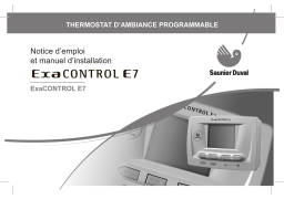 Saunier Duval EXACONTROL E7 Manuel du propriétaire