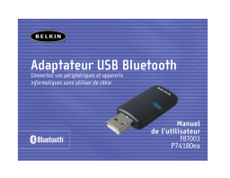 Belkin ADAPTATEUR USB BLUETOOTH #F8T003FR Manuel du propriétaire