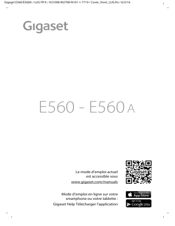 Gigaset E560HX Manuel du propriétaire | Fixfr