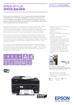 Epson STYLUS OFFICE BX610FW Manuel du propriétaire