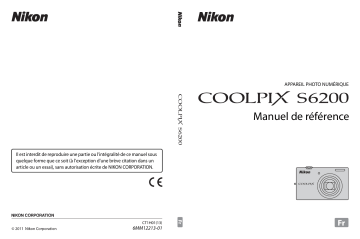 Nikon Coolpix S6200 Manuel du propriétaire | Fixfr