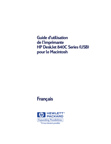 HP DESKJET 840/842/843C Manuel du propriétaire | Fixfr