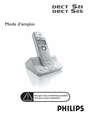 DECT 521 | Philips DECT 525 Manuel du propriétaire | Fixfr