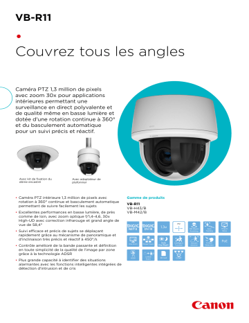 Canon VB-R11 Manuel du propriétaire | Fixfr