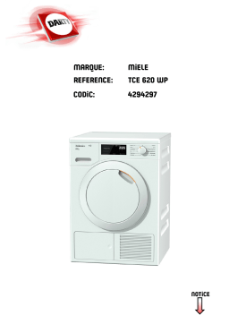 Miele TCE 620 WP Manuel du propriétaire