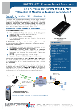 KORTEX KX GPRS M2M I-NET Manuel utilisateur