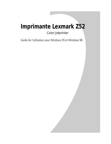 Lexmark Z52 Manuel du propriétaire | Fixfr