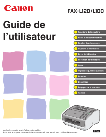 Canon L100 Manuel du propriétaire | Fixfr