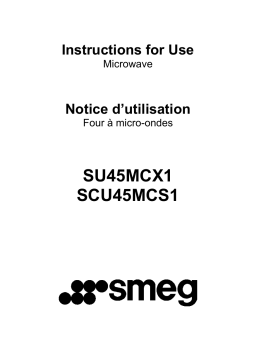 Smeg SCU45MCS1 Manuel du propriétaire