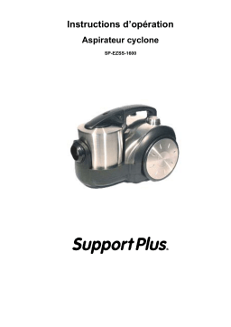 SUPPORTPLUS ASPIRATEUR CYCLONE SP-EZSS-1600 Manuel du propriétaire