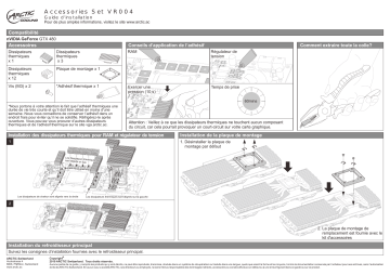ARCTIC COOLING VR004 Manuel du propriétaire | Fixfr