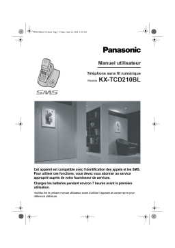 Panasonic KX-TCD210BL Manuel du propriétaire