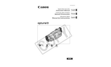 Optura Xi | Canon Optura Pi Manuel du propriétaire | Fixfr