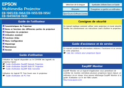 Epson EB-1950 Manuel du propriétaire