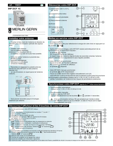 MERLIN GERIN IHP DCF 1C Manuel du propriétaire | Fixfr