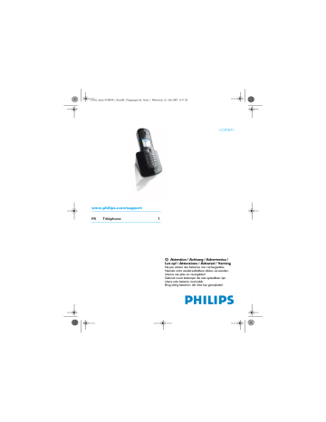 Philips VOIP8410B Manuel du propriétaire | Fixfr