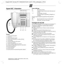 Siemens GIGASET 5035 Manuel du propriétaire