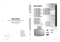 Sharp LC-40LU820ELC-40LE820E Manuel du propriétaire