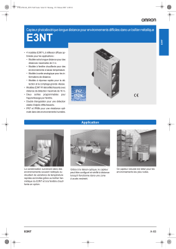 Omron E3NT Manuel du propriétaire