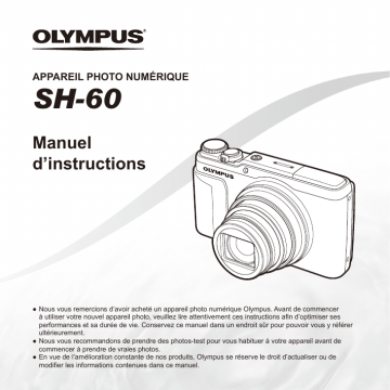Olympus SH-60 Manuel du propriétaire | Fixfr
