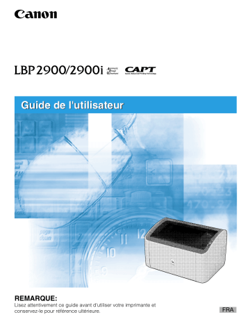 Canon Laser Shot LBP2900 Manuel du propriétaire | Fixfr