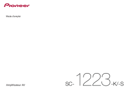 Pioneer SC-1223-K Manuel utilisateur