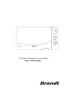 Brandt G2640TF1 Manuel du propriétaire