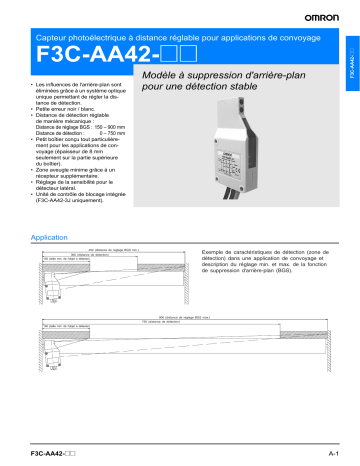 Omron F3C-AA42 Manuel du propriétaire | Fixfr