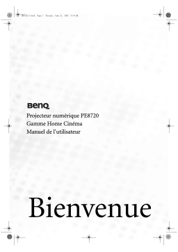 BenQ PE8720 Manuel du propriétaire